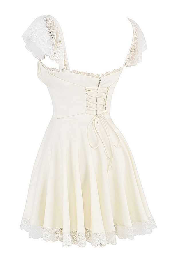 Kaia  Ivory A-Line Mini Dress — image 16
