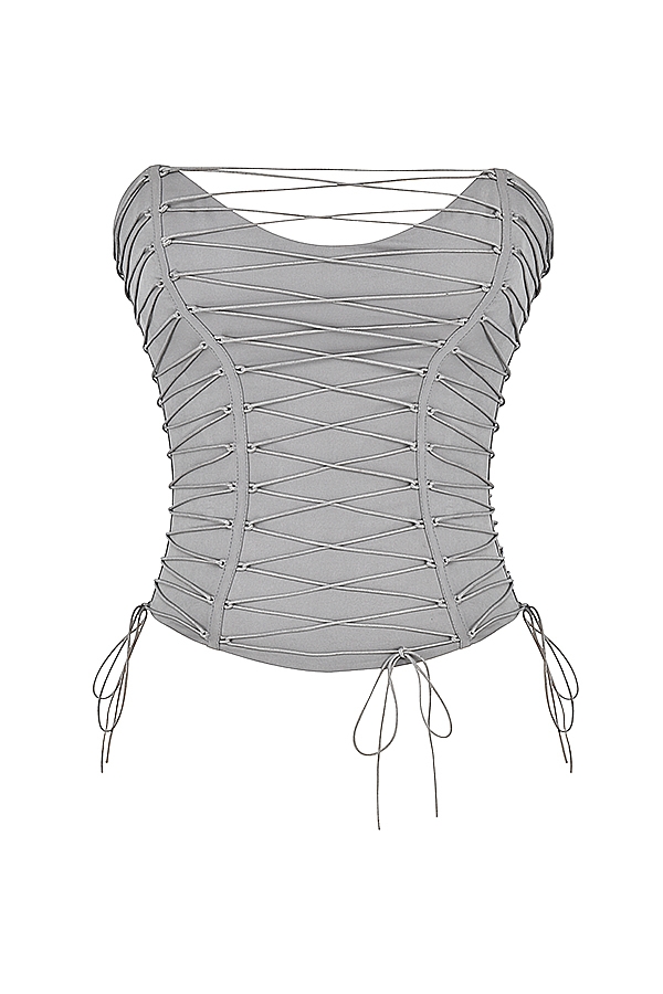 Mirabelle  Smoke Lace Up Corset — image 13