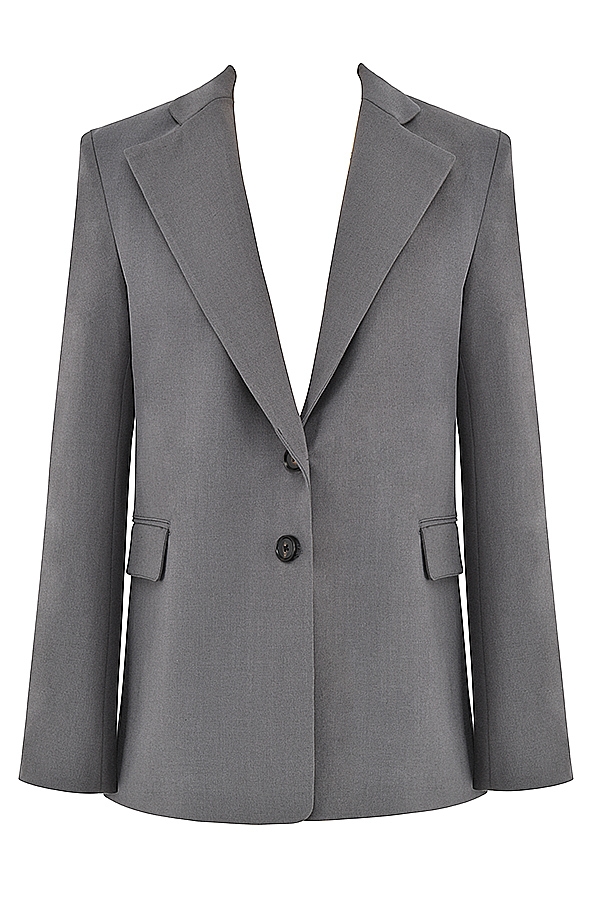 Aline  Dark Grey Oversized Blazer — image 6