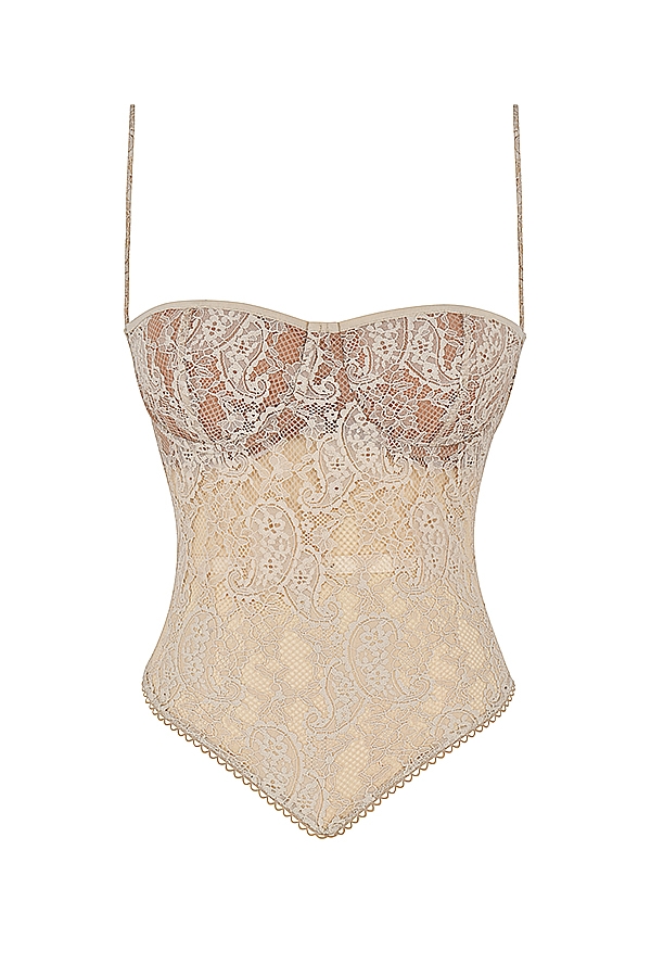 Fernanda  Cream Paisley Lace Top — image 15