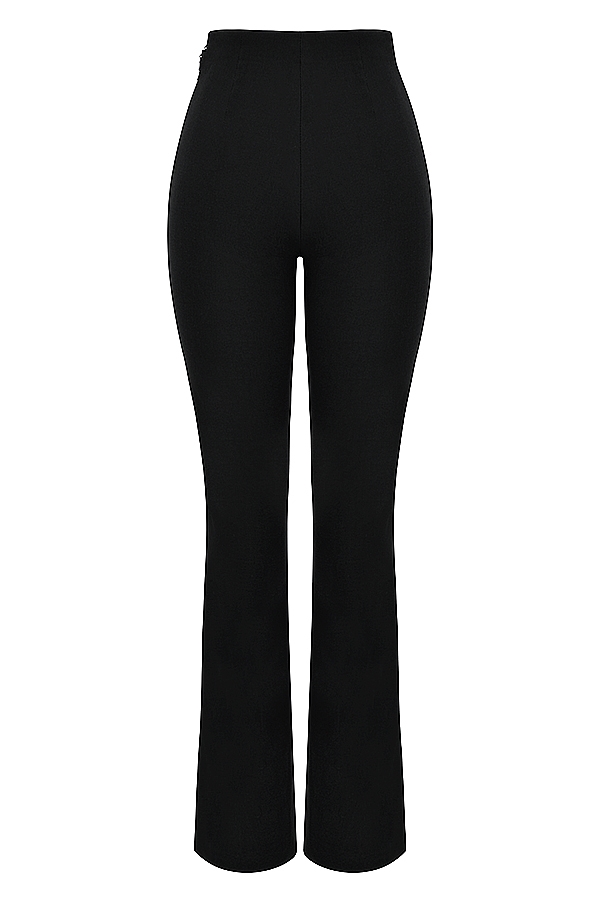 Laurel  Black High Waisted Trousers — image 13