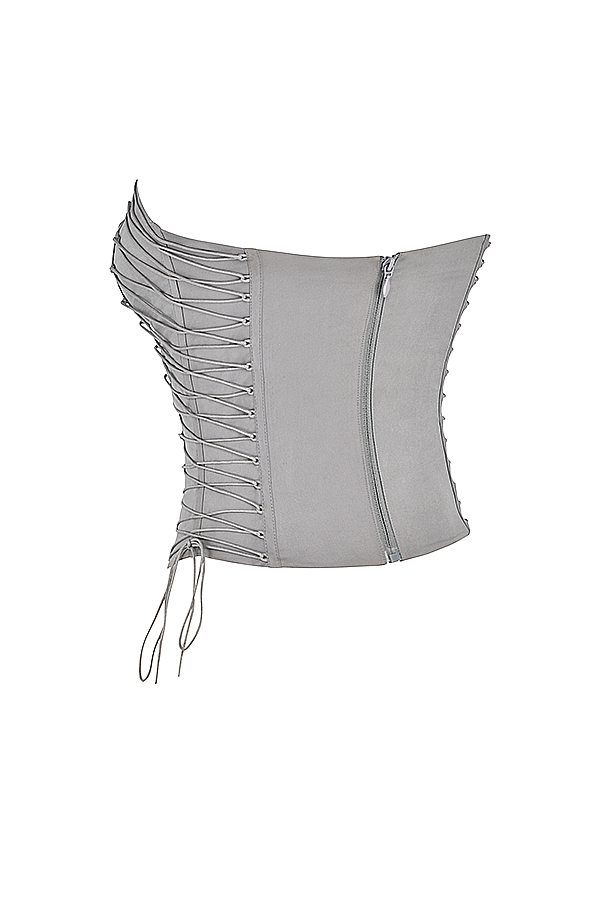 Mirabelle  Smoke Lace Up Corset — image 14
