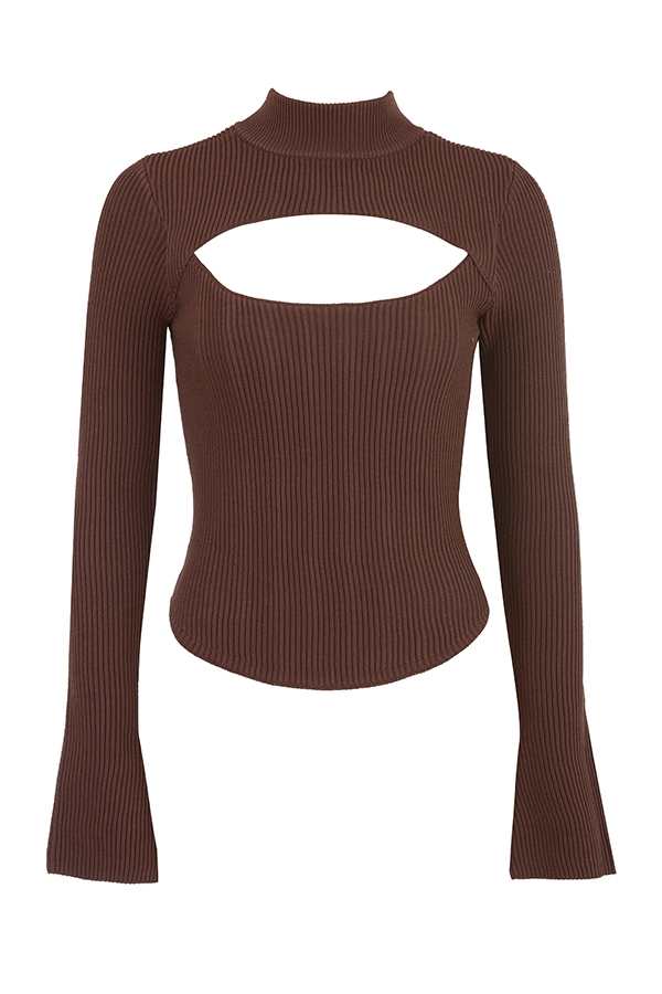 Georgina  Cocoa Knitted Corset — image 8