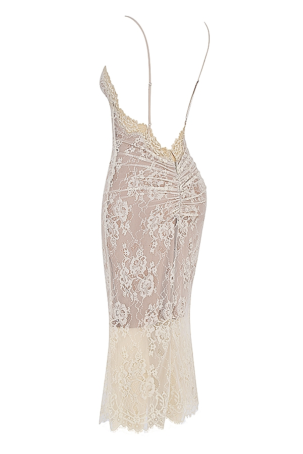 Serelle  Antique Ivory Lace Midi Dress — image 16