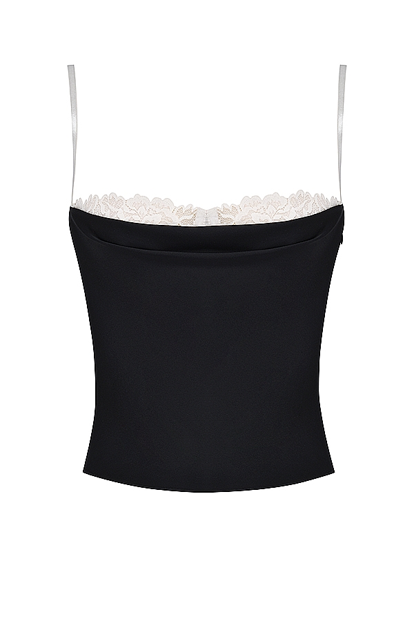 Eli  Black & Off White Underwired Top — image 13