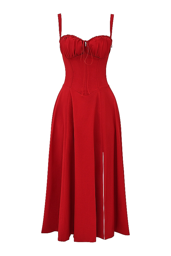 Carmen  Red Rose Bustier Sundress — image 16