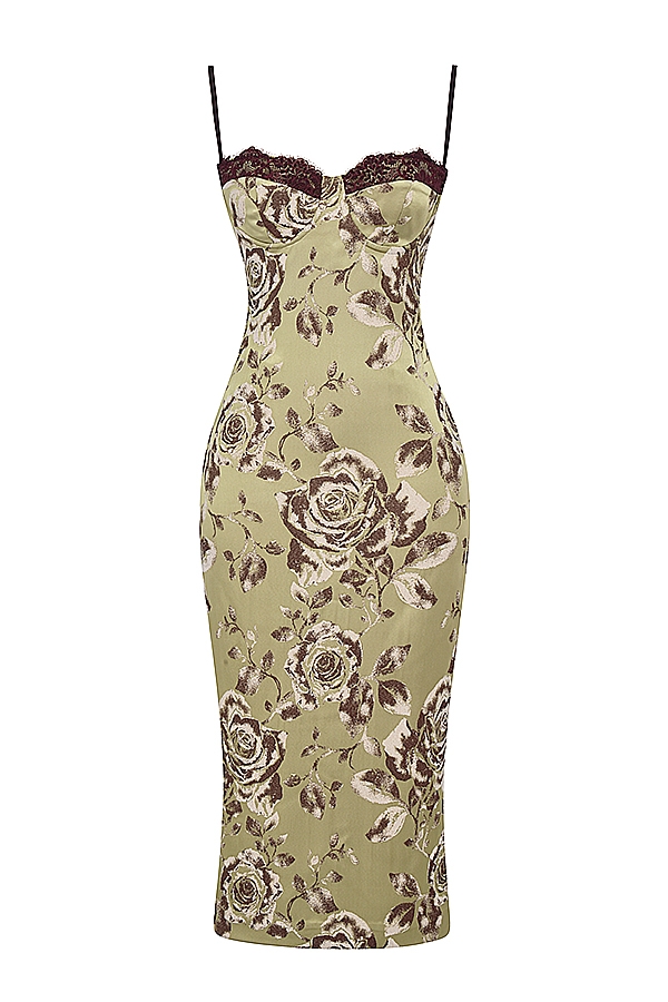 Cassia  Floral Print Midi Dress — image 14