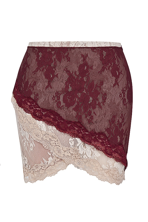 Mistress Rocks Mulberry and Hemp Lace Mini Skirt - SALE — image 9