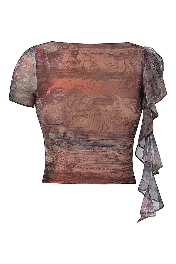 Mistress Rocks Ruffle Print Top - SALE — image 10