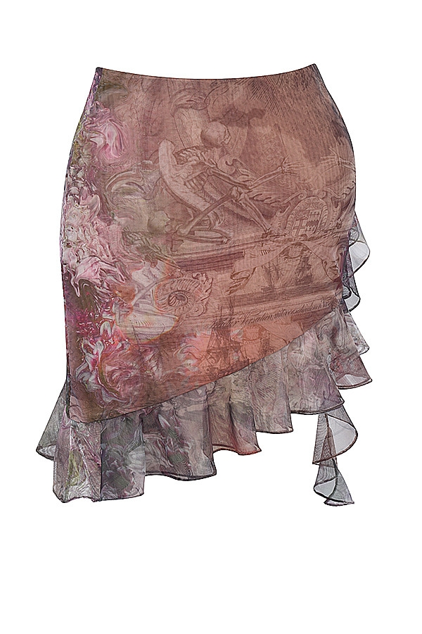 Mistress Rocks Ruffle Asymmetric Mini Skirt - SALE — image 12