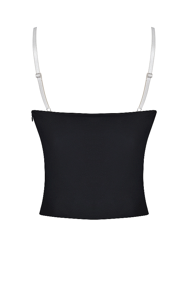 Eli  Black & Off White Underwired Top — image 15