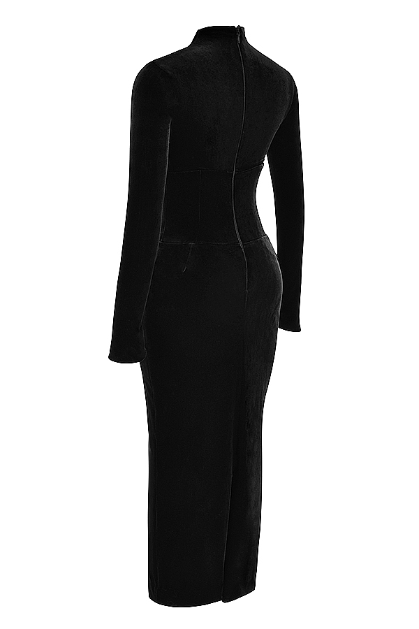 Arabella  Black Velvet Corset Dress — image 18