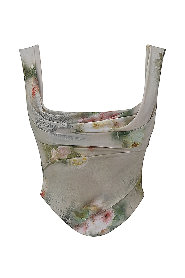 Una  Vintage Floral Corset — image 13