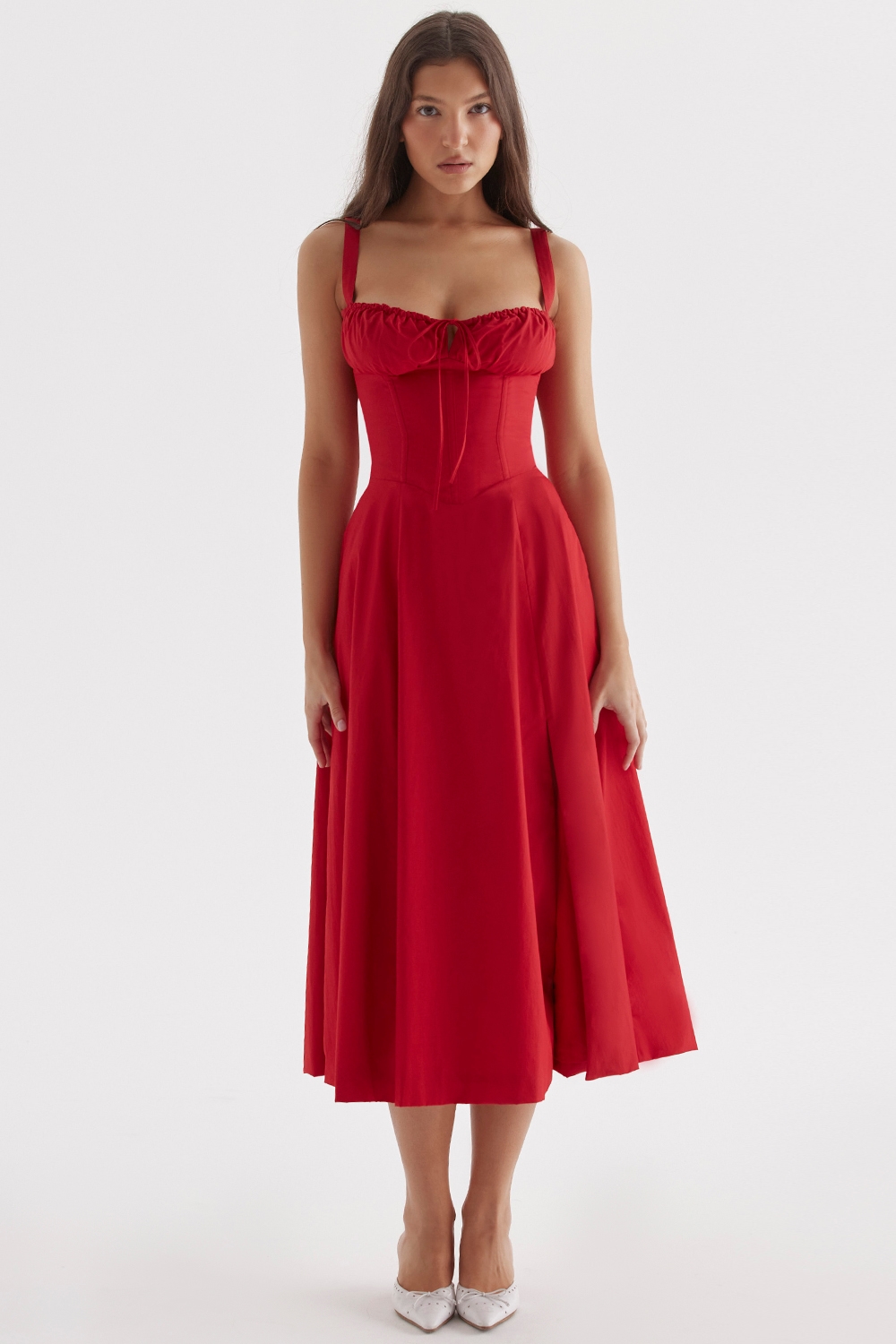 Carmen  Red Rose Bustier Sundress — image 3