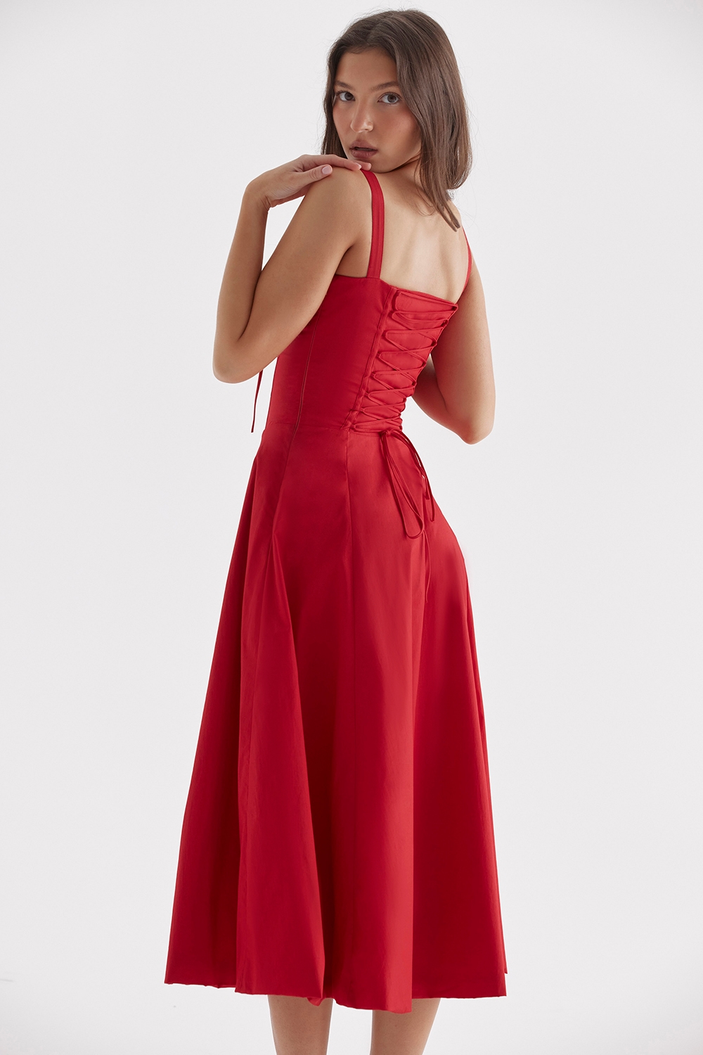 Carmen  Red Rose Bustier Sundress — image 12