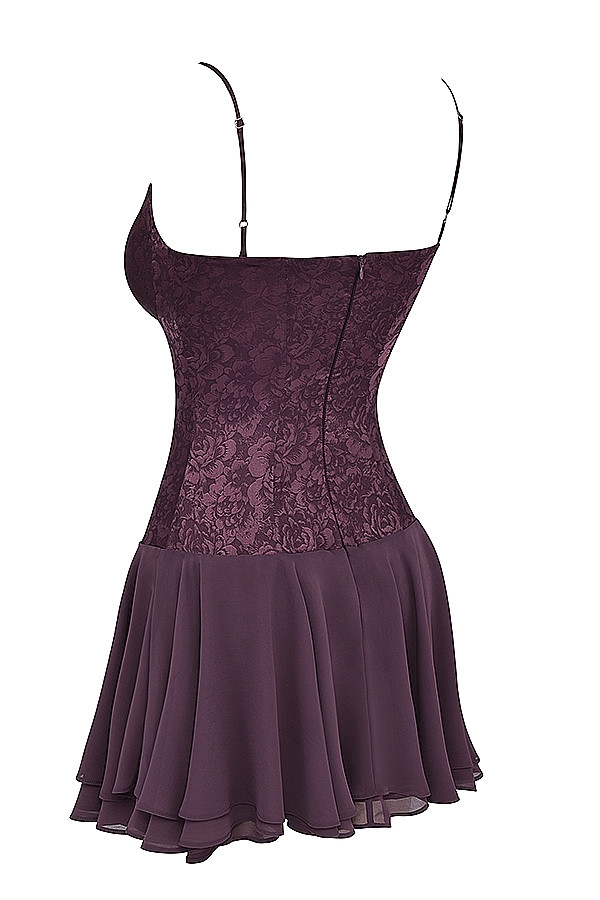 Mistress Rocks Prune Floaty Mini Dress - SALE — image 13