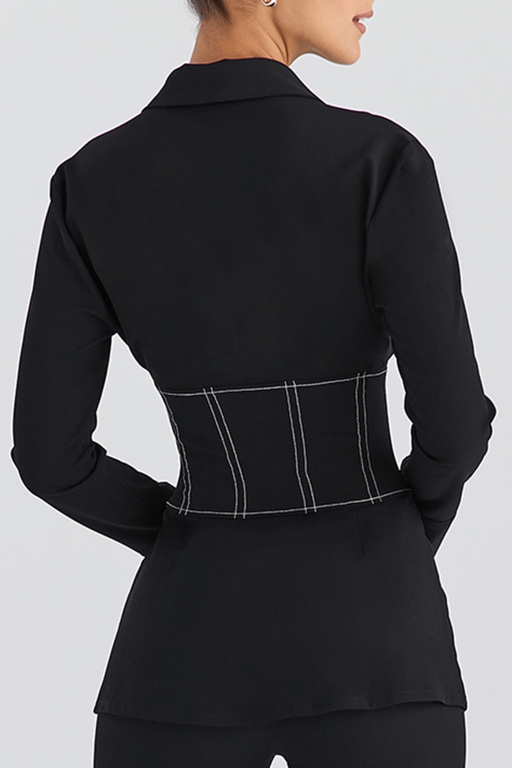 Mistress Rocks Black Corset Shirt - SALE — image 8