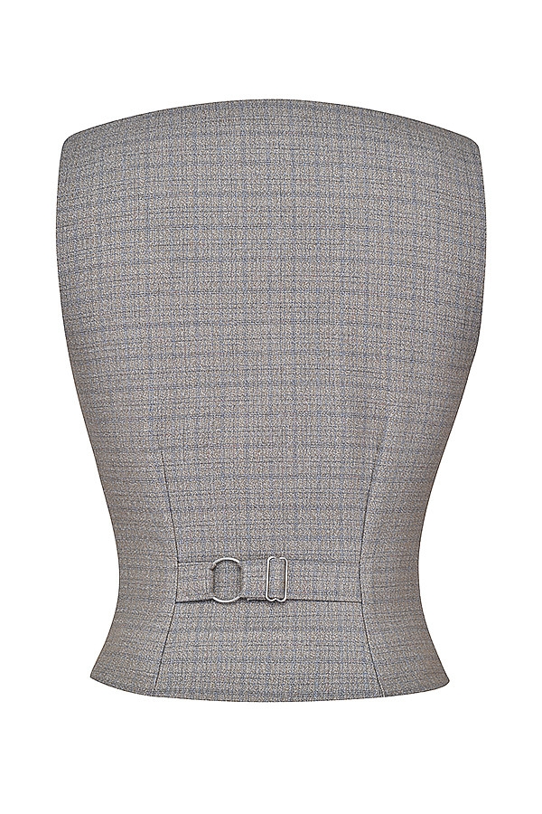 Mistress Rocks Brown Check Waistcoat - SALE — image 11