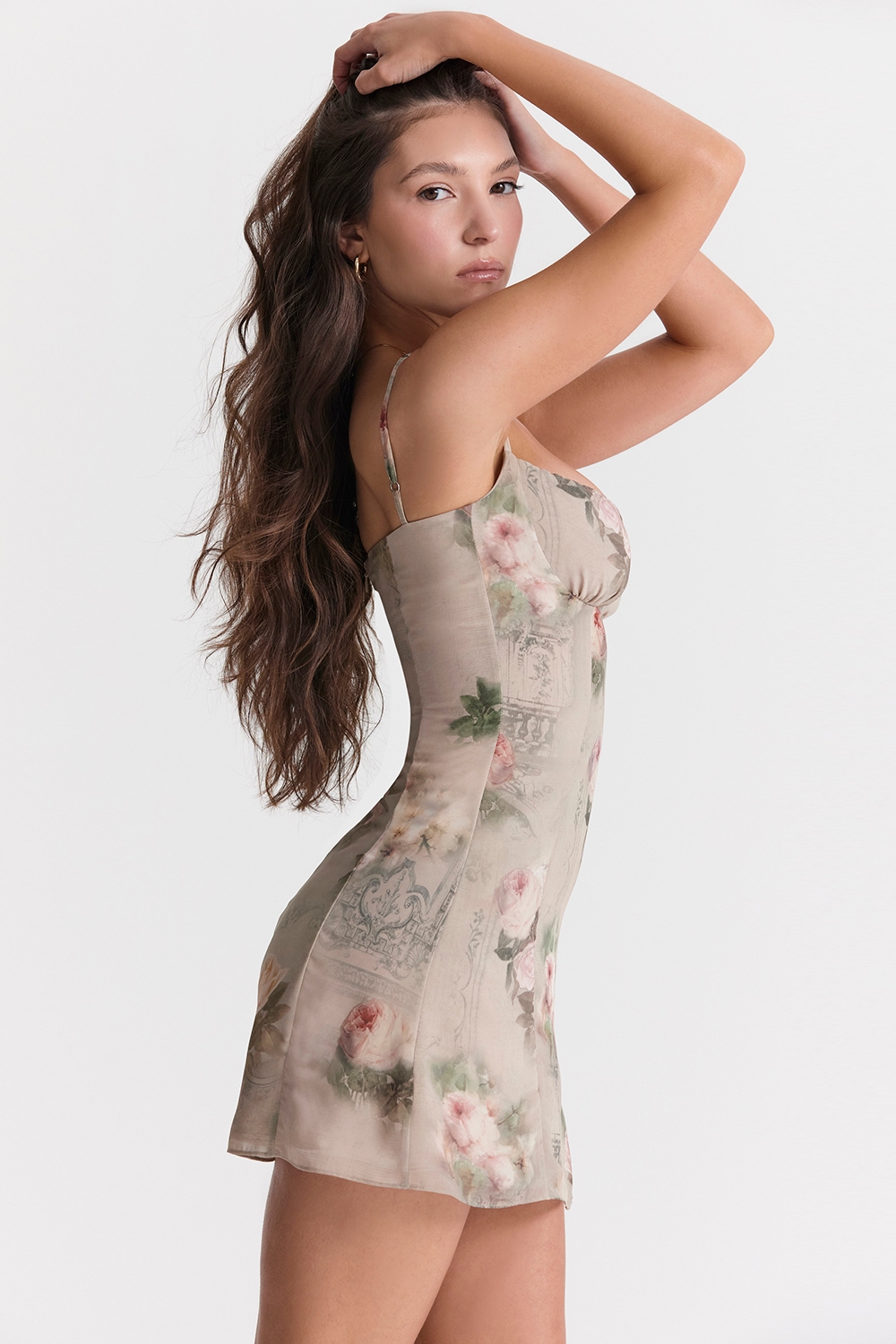 Christiana  Vintage Floral Mini Dress — image 9