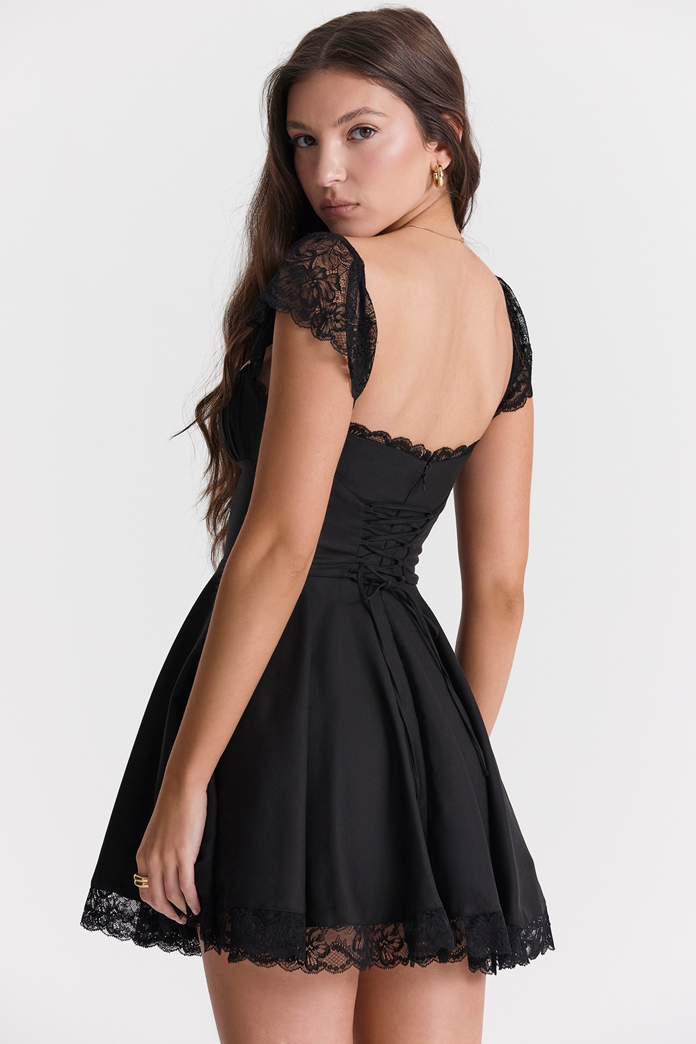 Kaia  Black A-Line Mini Dress — image 13