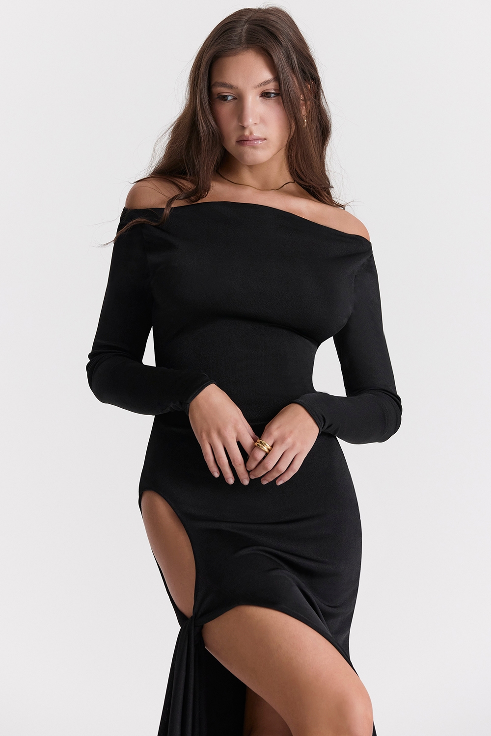 Marella  Black Cutout Maxi Dress — image 8