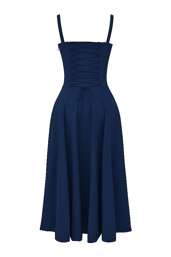 Carmen  French Navy Bustier Sundress — image 18