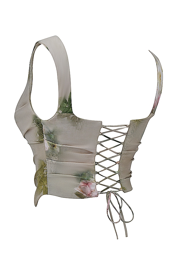 Una  Vintage Floral Corset — image 14