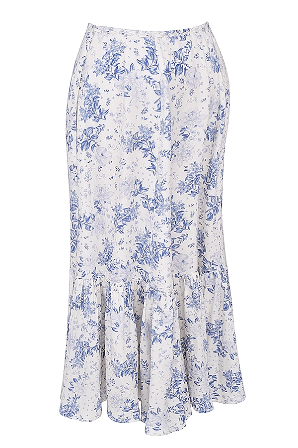 Aitana  Blue Print Midi Skirt — image 9