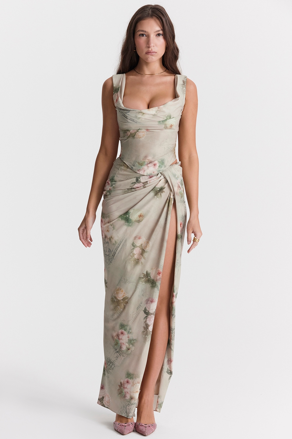 Vesper  Vintage Floral Maxi Skirt — image 6