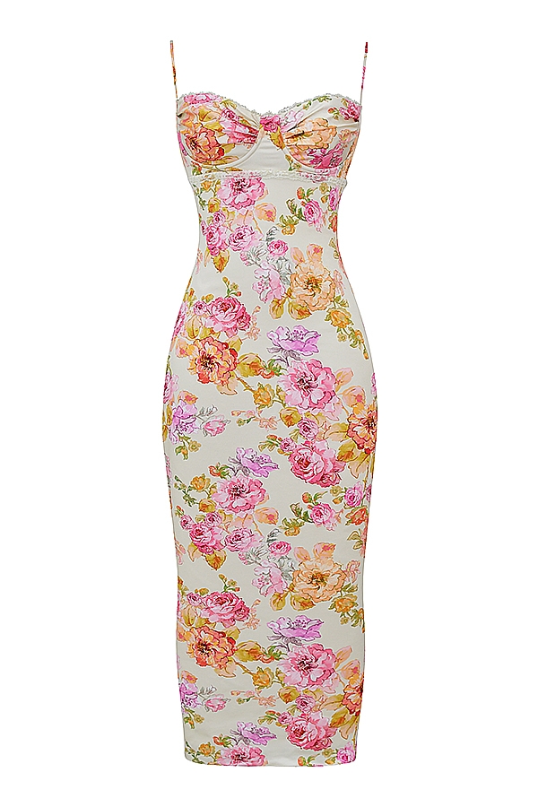 Josefina  Ivory Floral Maxi Dress — image 13