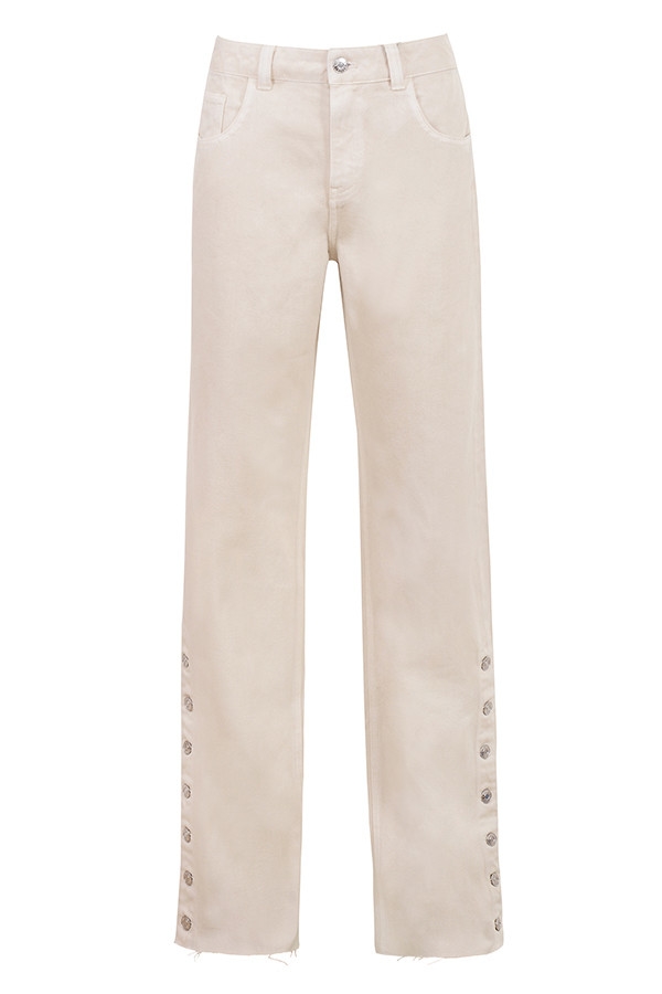 Mistress Rocks Oat Baggy Jeans With Buttons - SALE — image 11