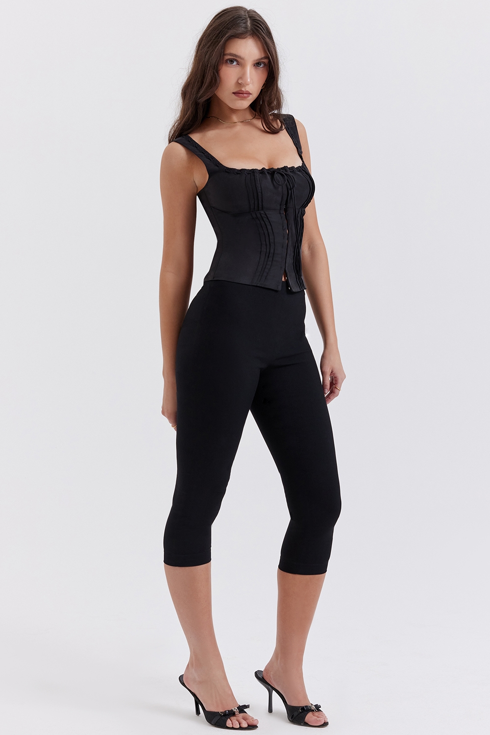 Halima  Black Capri Trousers — image 6