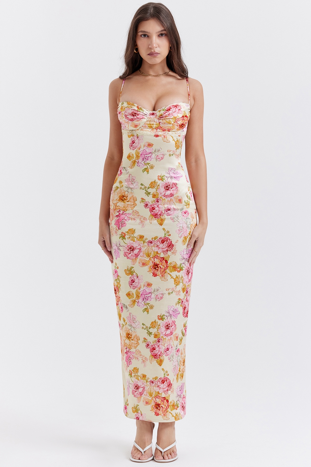 Josefina  Ivory Floral Maxi Dress — image 3