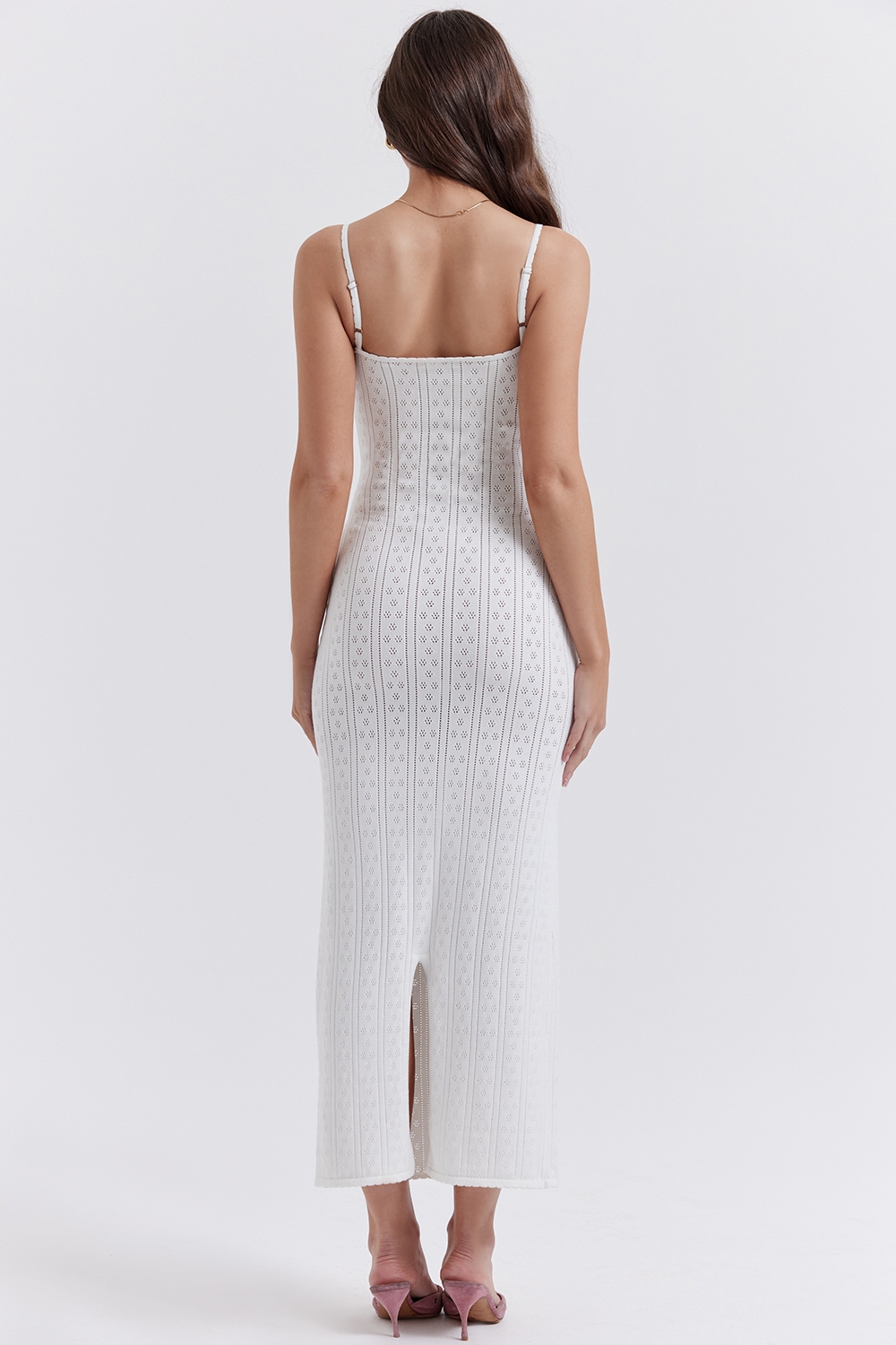 Myla  White Knit Maxi Dress — image 11