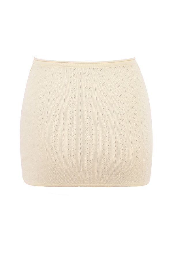Mistress Rocks Lemon Dainty Knit Mini Skirt - SALE — image 14
