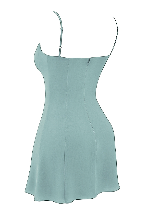 Christiana  Light Jade Mini Dress — image 13