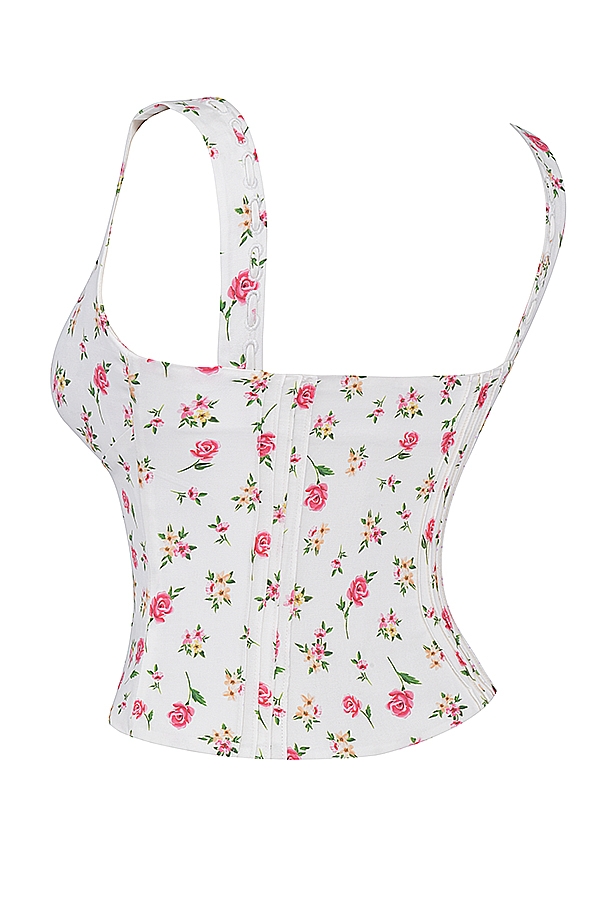 Chicca  Rose Print Floral Top — image 13
