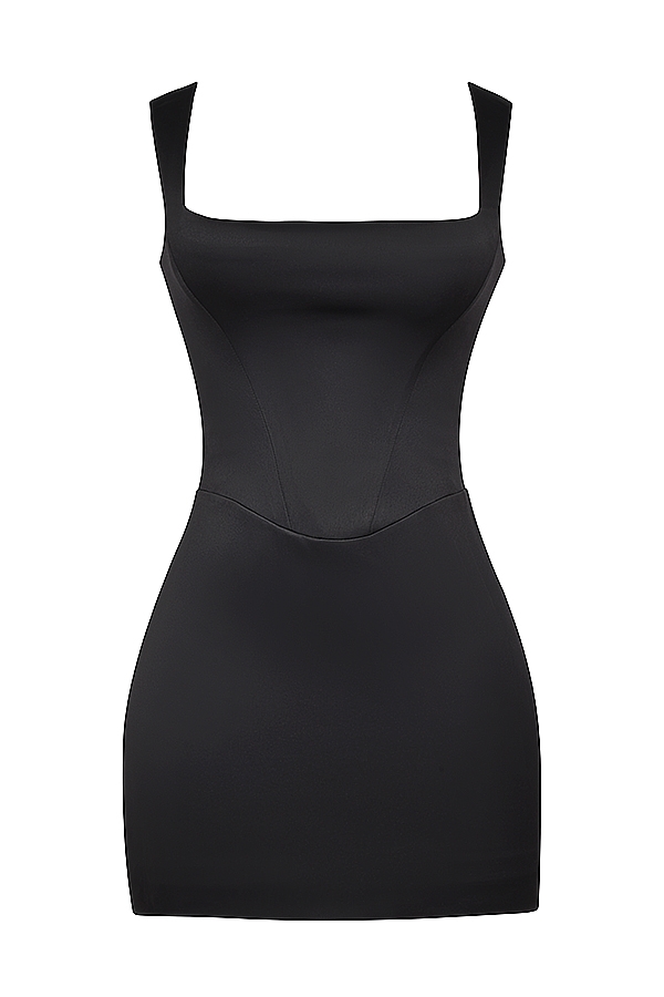 Enya  Black Corset Mini Dress — image 12