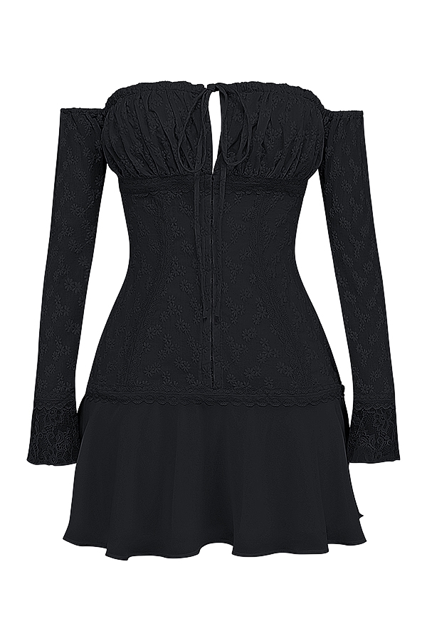Mistress Rocks Black Off Shoulder Mini Dress - SALE — image 8
