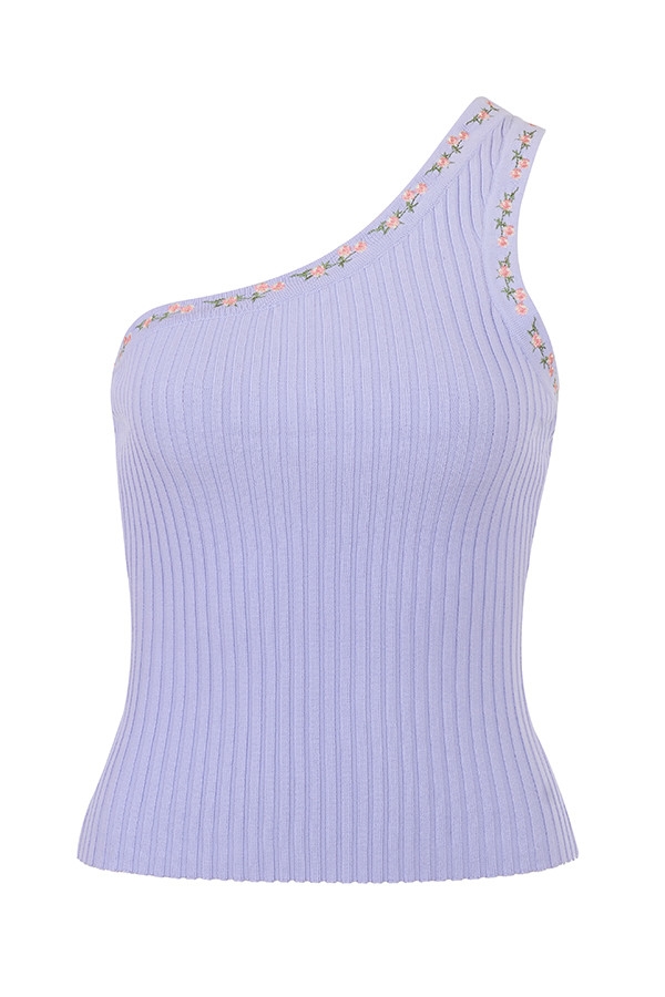 Mistress Rocks Lavender Embroidered Knit Top - SALE — image 13