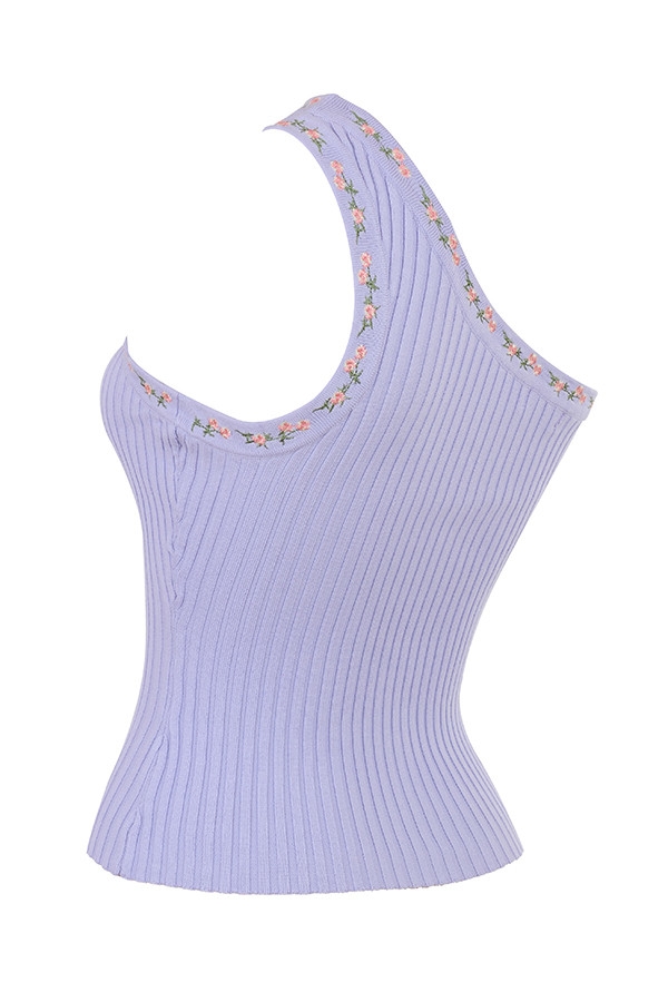 Mistress Rocks Lavender Embroidered Knit Top - SALE — image 14