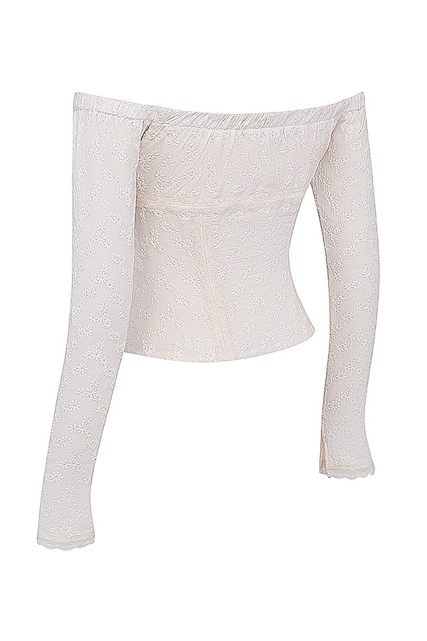 Mistress Rocks Latte Off Shoulder Top - SALE — image 15