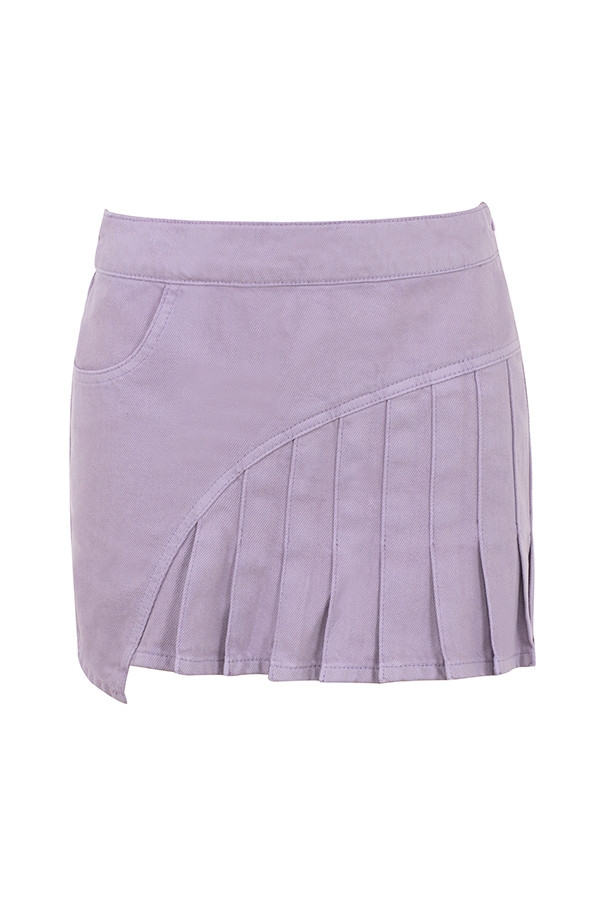 Mistress Rocks Lavender Denim Mini Skirt - SALE — image 10