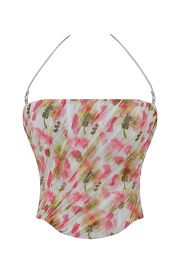 Mistress Rocks Floral Print Halter Corset - SALE — image 8