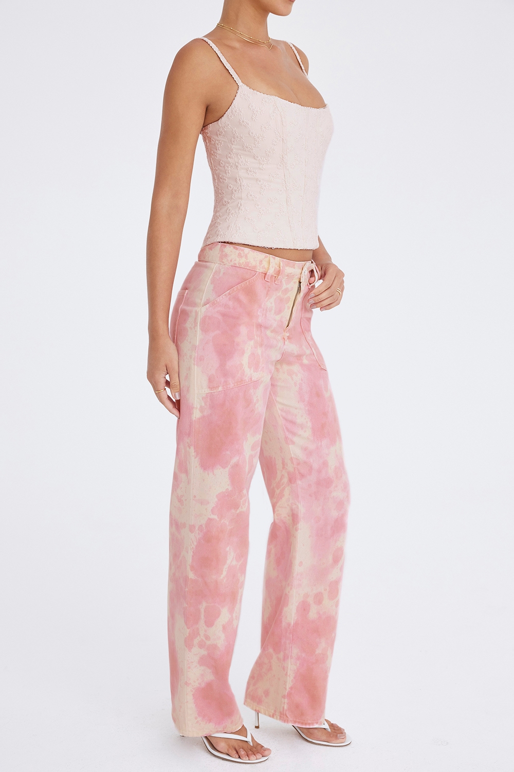 Mistress Rocks Coral Ombre Baggy Jeans - SALE — image 6