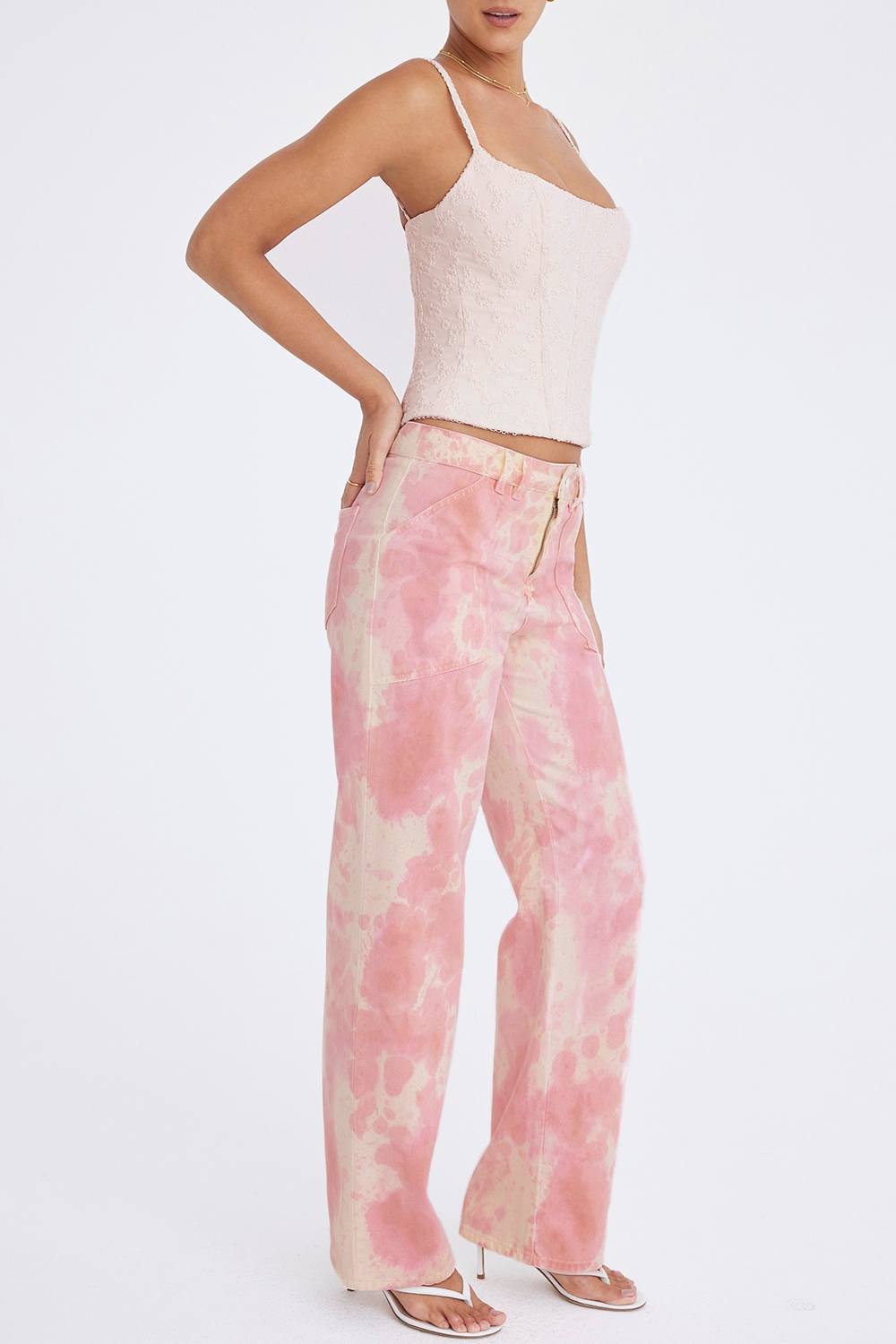 Mistress Rocks Coral Ombre Baggy Jeans - SALE — image 7