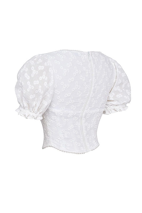 Mistress Rocks White Broderie Anglais Corset - SALE — image 15