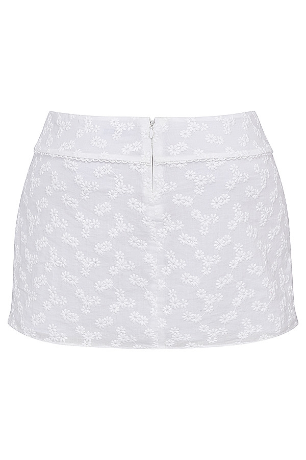 Mistress Rocks White Broderie Mini Skirt - SALE — image 13