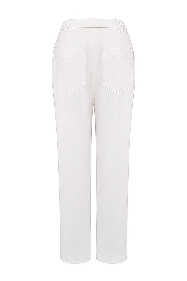 Luna  White Cargo Trousers — image 13