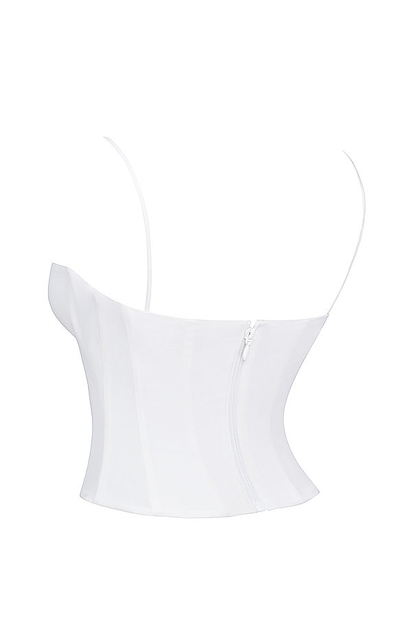 Audette  White Structured Corset — image 13